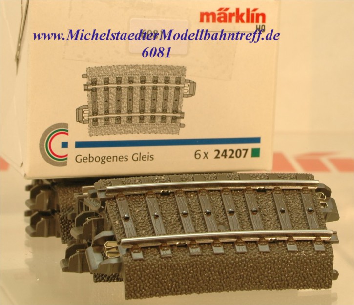 Märklin 24207 Gebogenes Gleis R2, 7,5°, (6081)