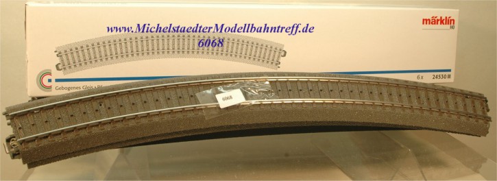 Märklin 24530 Gebogenes Gleis R5, 30°, 6er Pack.