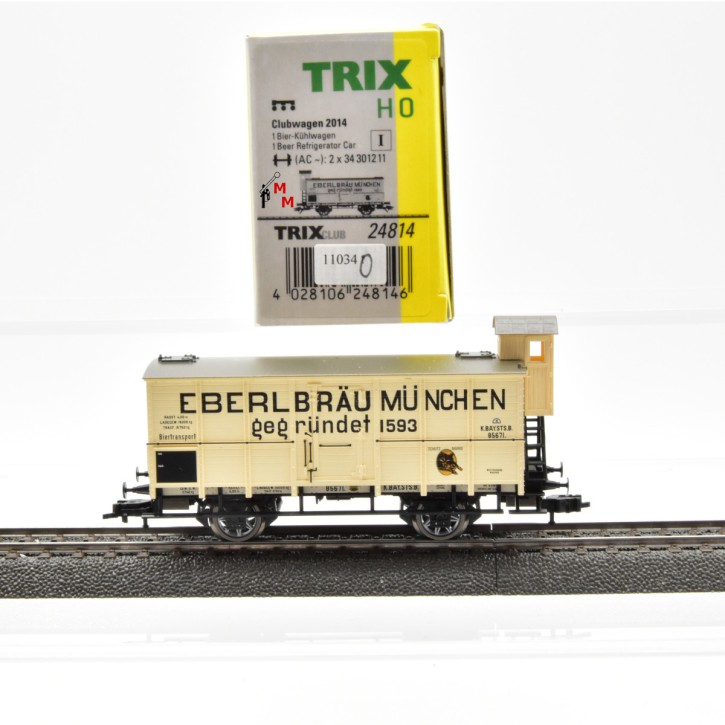 Trix 24814 Kühlwagen "Eberlbräu München", Clubwagen 2014, (11034)