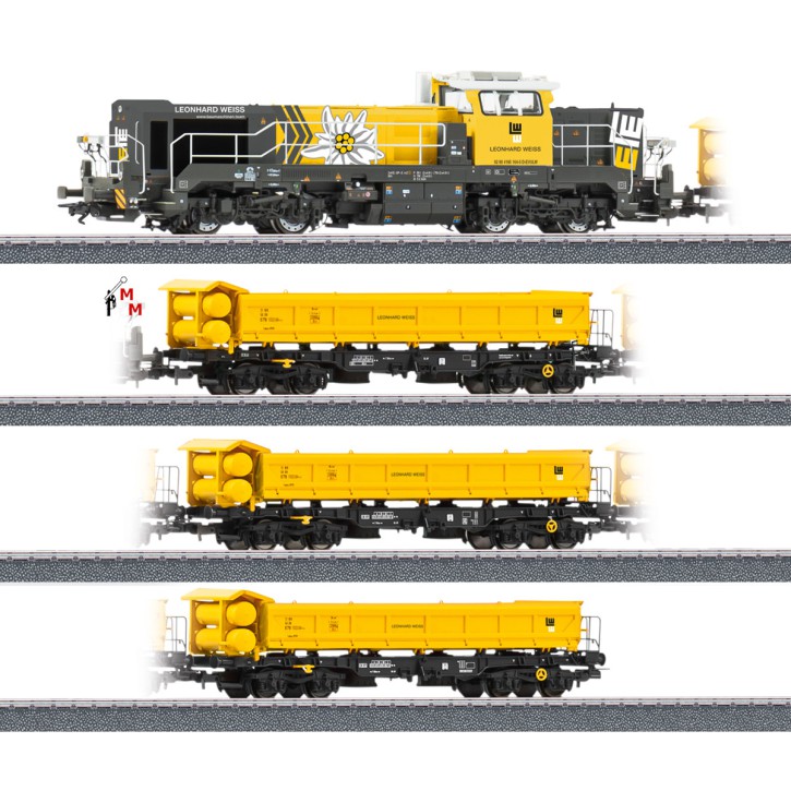 (Neu) Märklin 26180 Zugpackung "Bauzug Leonhard Weiss",