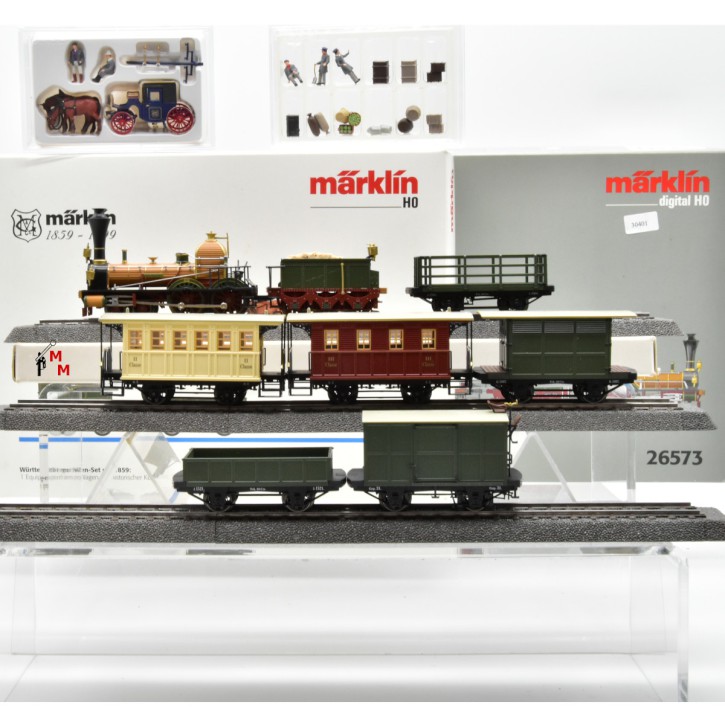 Märklin 26573 Zugpackung "Württemberger Zug um 1859", inkl. Ergänzung 46573, (30401)