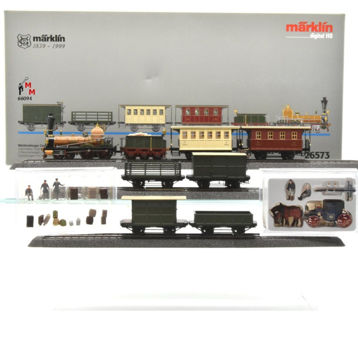 Märklin 26573 Zugpackung "Württemberger Zug um 1859", inkl. Ergänzung 46573, (66094)