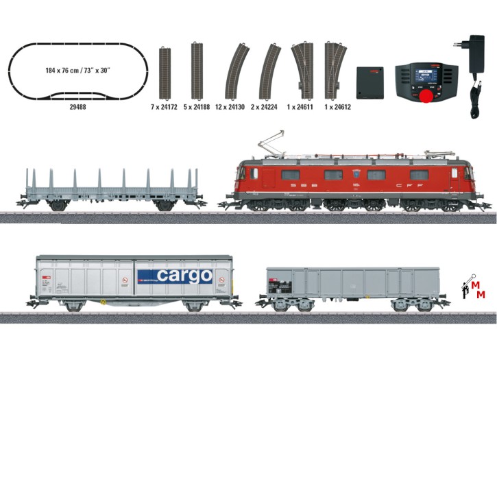 (Neu) Märklin 29488 Digital Startset "Schweizer Güterzug",