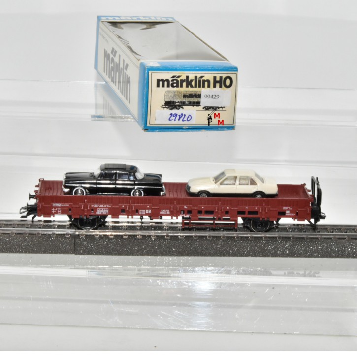 Märklin 29820.003 Rungenwagen mit 2 PKW´s, (99429)