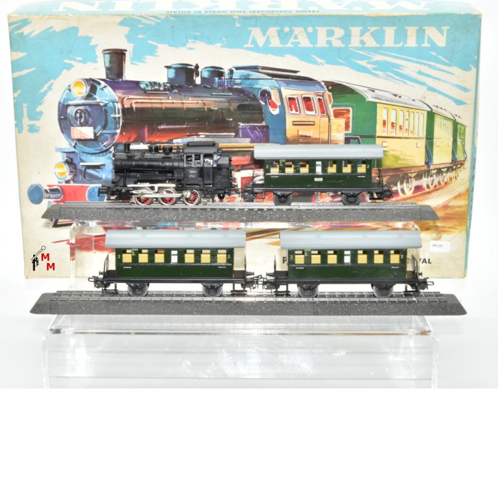 Märklin 3100.1 Ergänzungs-Set mit M-Gleisen und Personenzug, (99037)