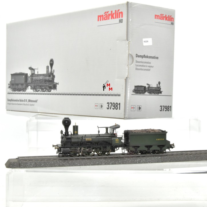 Märklin 37981 Dampflok Reihe B VI, K.Bay.Sts.B., "Mittenwald", Ep.I, (99299)
