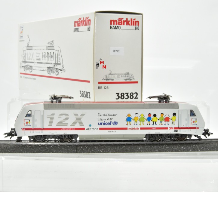 Märklin HAMO 38382 E-Lok BR 128 "12X "unicef", (78787)