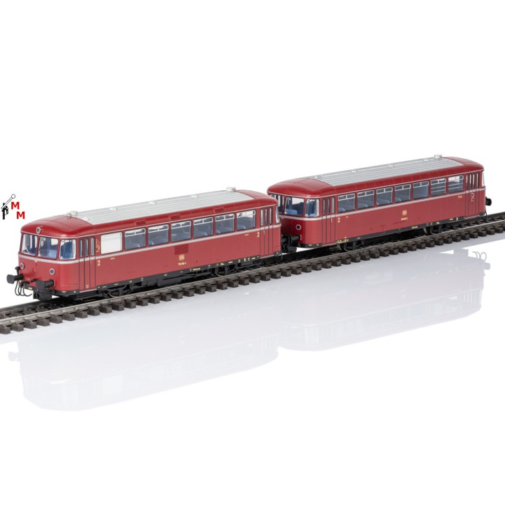 (Neu) Märklin 38980 Schienenbus m.Steuerwagen DB, Ep.IV