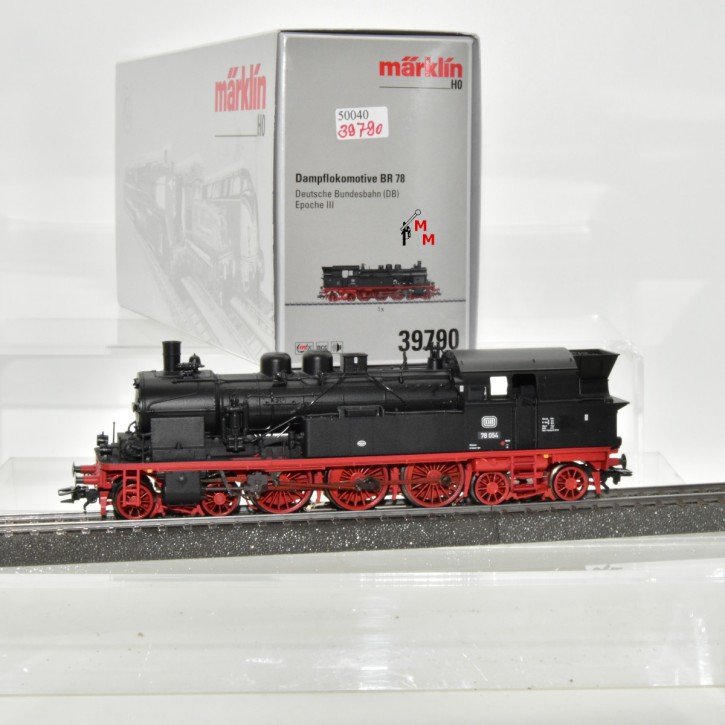 (Neu) Märklin 39790 Dampflok BR 78, DB, Ep.III, mit Sound, (50040)