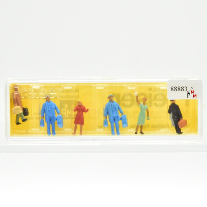 Preiser 4028 Reisende mit Gepäck, (88883)