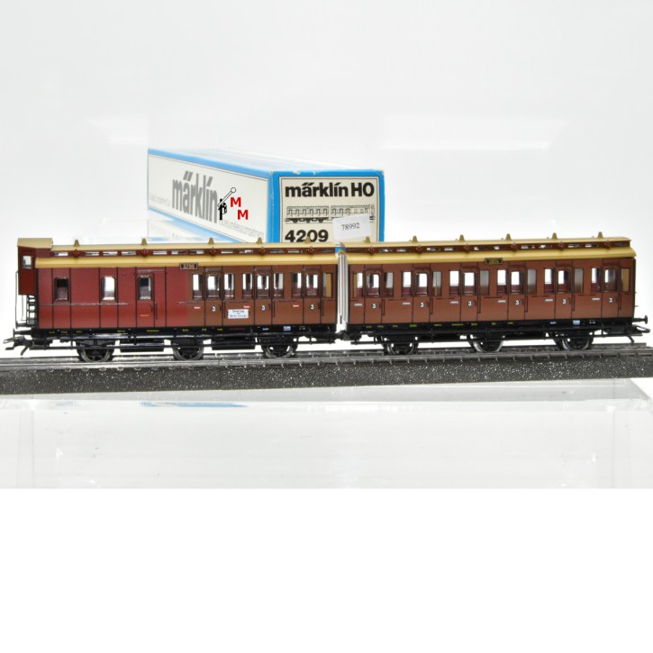 Märklin 4209 Abteilwagen-Paar der KPEV, (78992)
