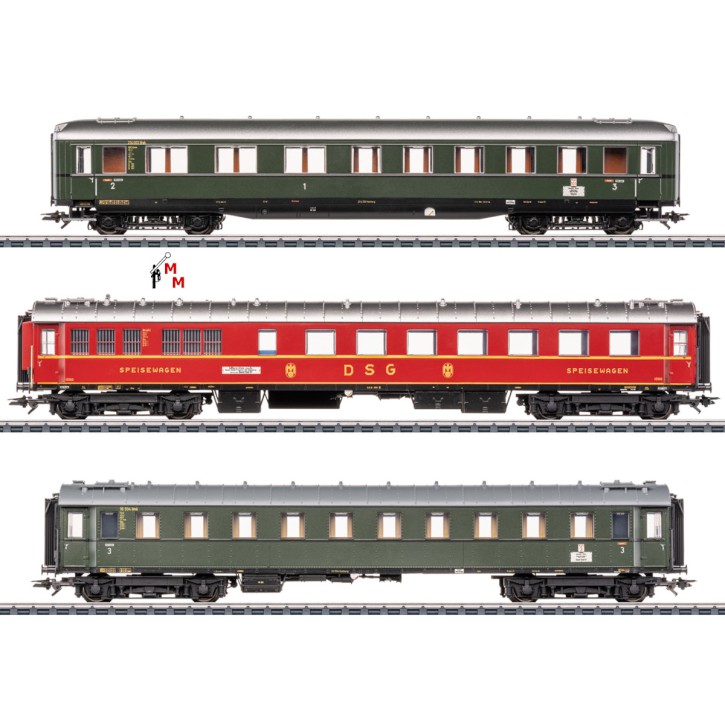 (Neu) Märklin 42533 Schnellzug-Set 2, D74 der DB, Ep.IIIa,