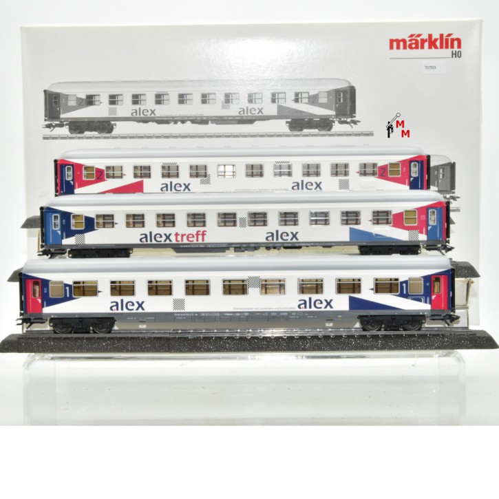 Märklin 42953 Schnellzugwagen-Set "alex", (70703)