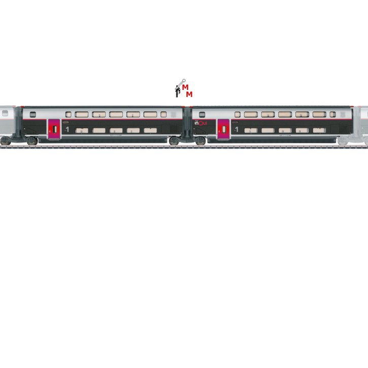 (Neu) Märklin 43428 Ergänzungsset 1 TGV INOUI, Ep. VI,
