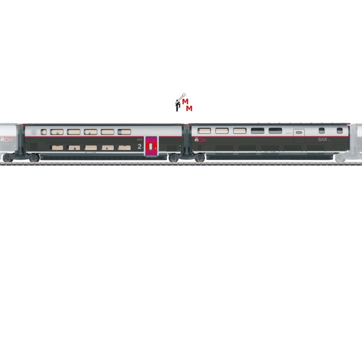 (Neu) Märklin 43448 Ergänzungsset 3 TGV INOUI, Ep. VI,