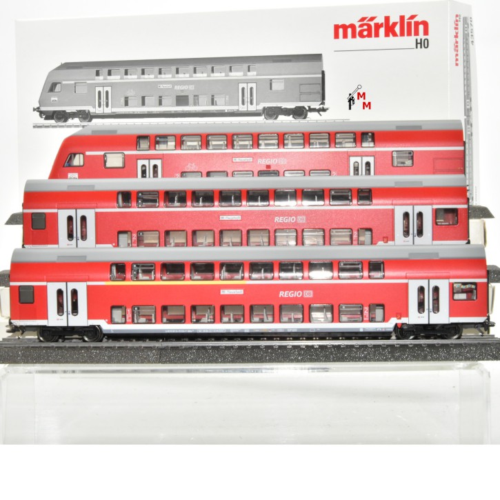 Märklin 43570 Doppelstockwagen-Set "Regio DB", (99140)