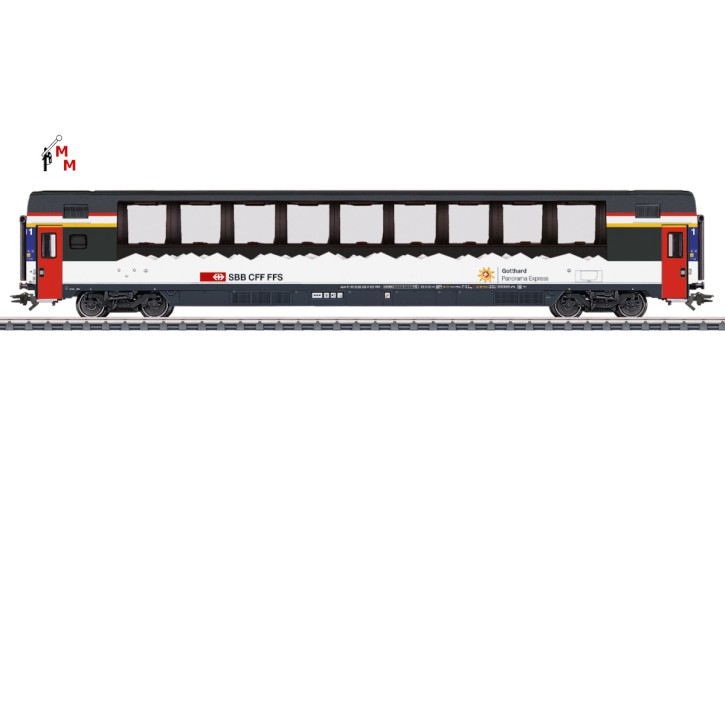 (Neu) Märklin 43653 EuroCity "Panoramawagen" 1. Kl. SBB, Ep.VI,