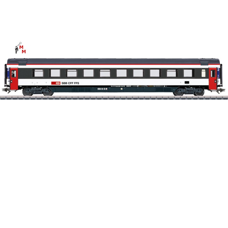 (Neu) Märklin 43675 EuroCity Schnellzugwagen 2. Kl. SBB, Ep.VI,