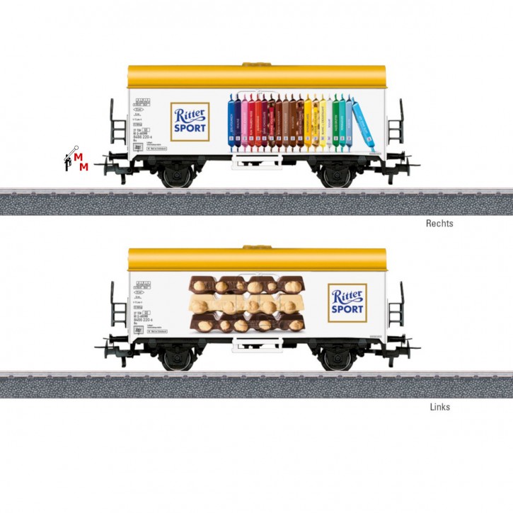 (Neu) Märklin 44218 Kühlwagen "Ritter Sport",