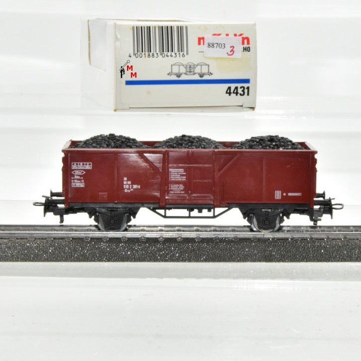 Märklin 4431.3 Offener Güterwagen Mit Kohleeinsatz, DB, (88703)