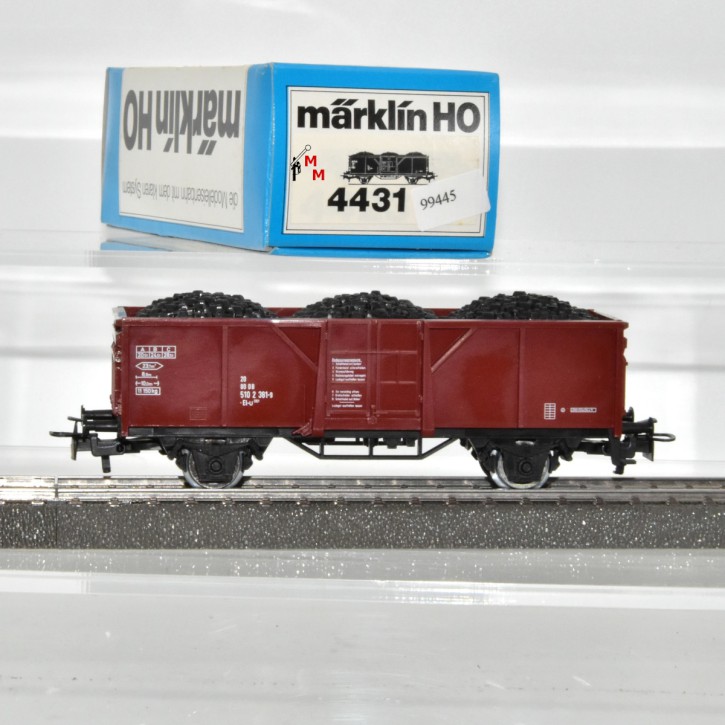 Märklin 4431.3 Offener Güterwagen Mit Kohleeinsatz, DB, (99445)