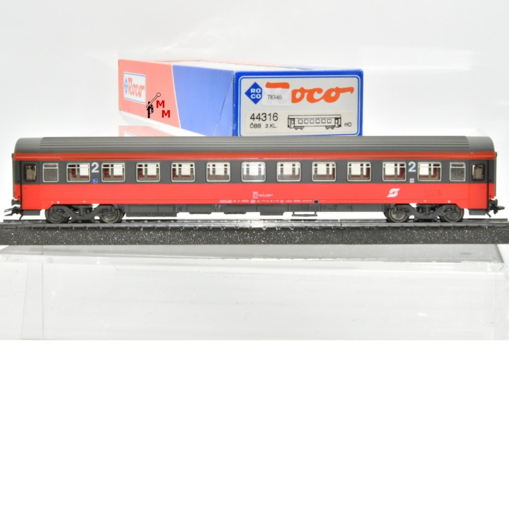 Roco 44316 Eurofima Reisezugwagen 2.Kl. der ÖBB, Wechselstrom, (78340)