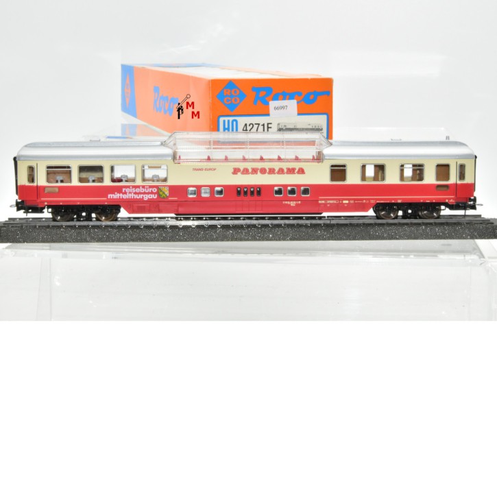 Roco 44408/4271F  TEE-Aussichtswagen der DB, "reisebüro mittelthurgau", Wechselstrom, (66997)