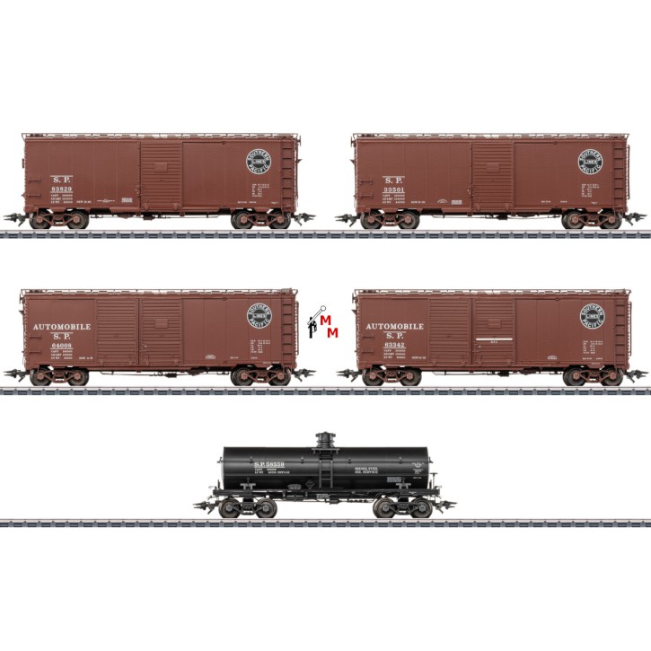 (Neu) Märklin 45667 US Güterwagen-Set, (5 Wagen)