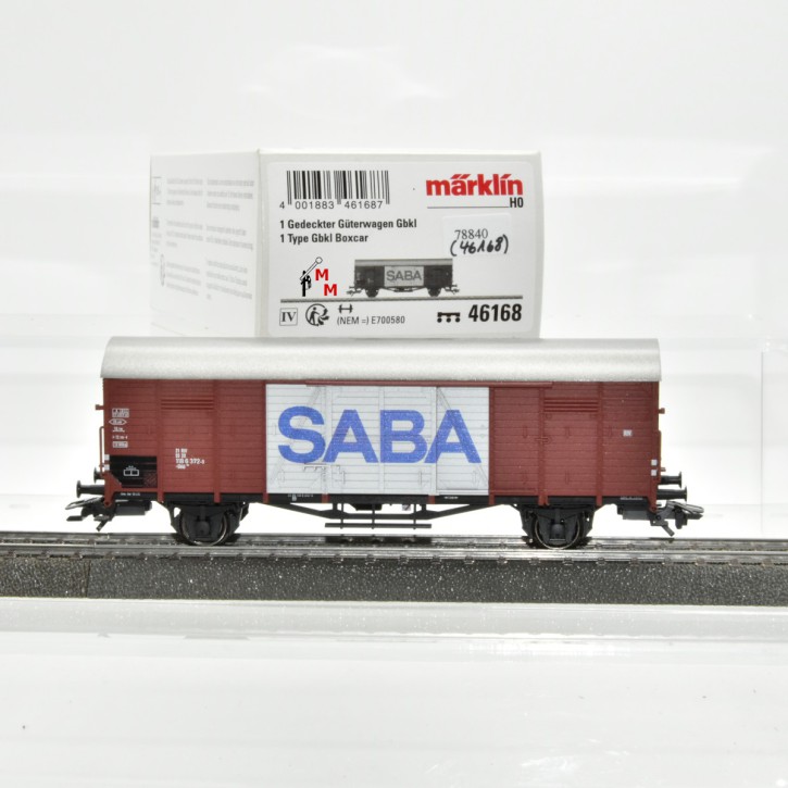 Märklin 46168 Gedeckter Güterwagen SABA, DB, (78840)