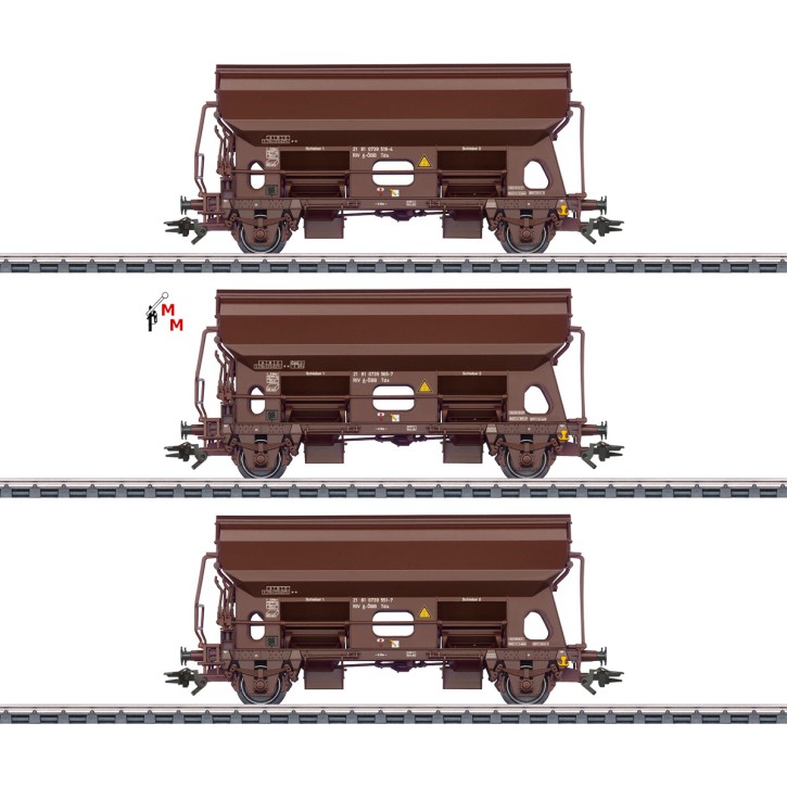 (Neu) Märklin 46334 Set Schwenkdachwagen der ÖBB, Ep.VI,