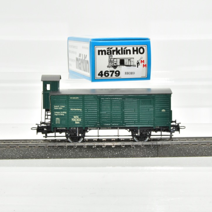Märklin 4679.1 Ged. Güterwagen mit Bremserhaus, (88089)