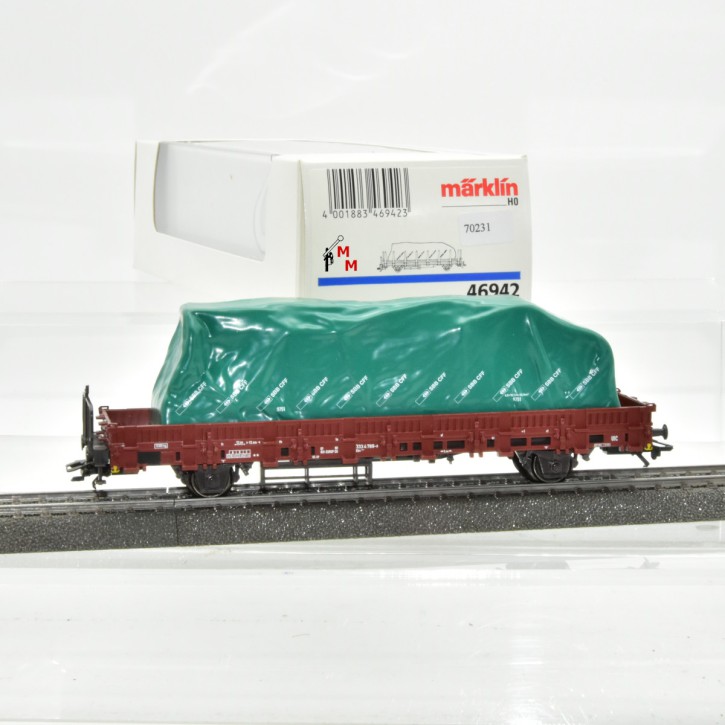 Märklin 46942 Rungenwagen mit Ladung, (70231)