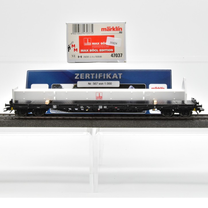 Märklin 47037 Rungenwagen "Edition Max Bögl" der DB AG, (30424)