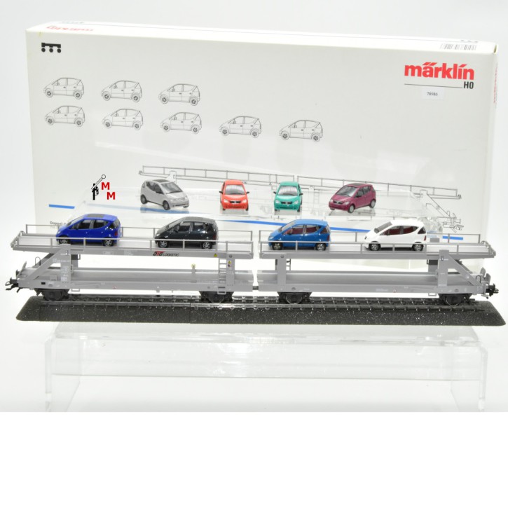 Märklin 47122 "Doppel-Autotransportwagen A-Klasse", (78986)
