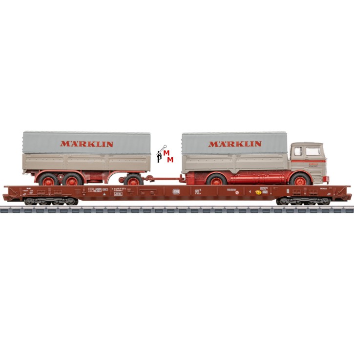 (Neu) Märklin 47412Set "Rollende Landstraße" mit LKW, DB Ep.IV,,