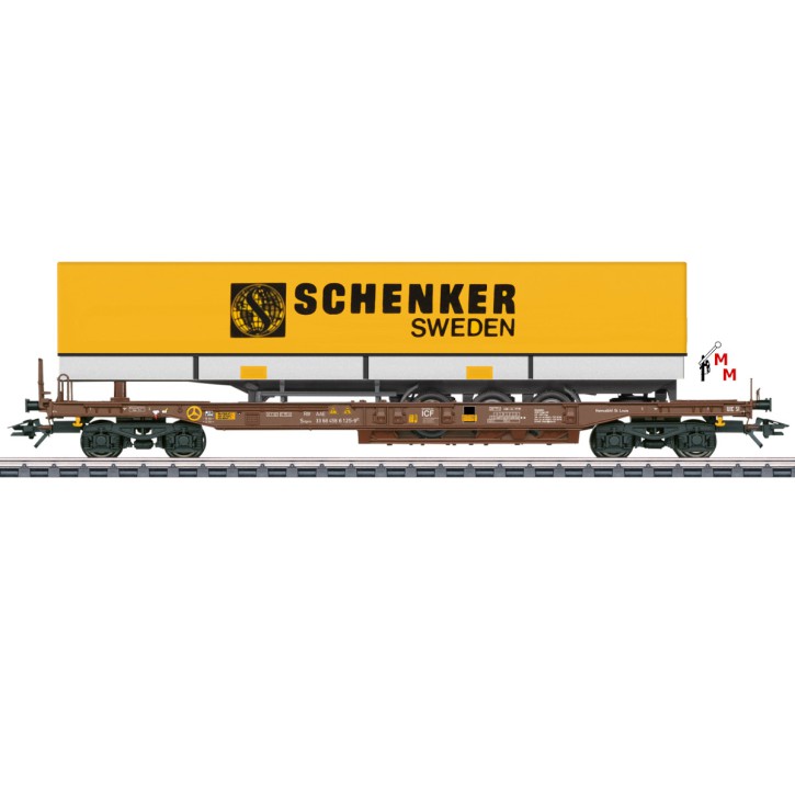 (Neu) Märklin 47438 Taschenwagen der AAE Cargo AG, Ep.V,