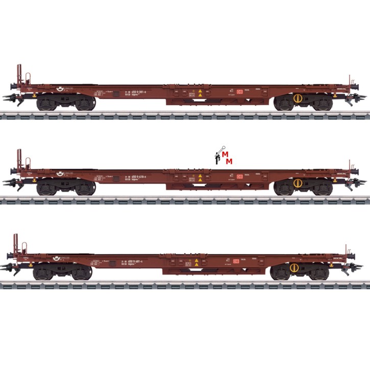 (Neu) Märklin 47464 Taschenwagen-Set der DB AG, Ep.V,