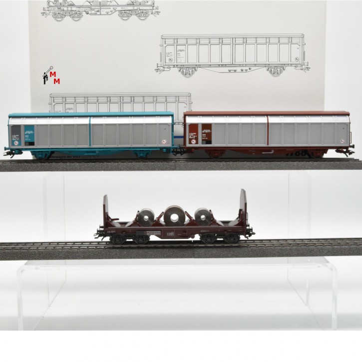 Märklin 47881 Wagenset "3 Güterwagen der SNCF", (22582)