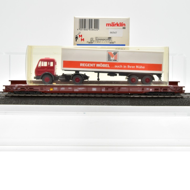 Märklin 4842.1 Niederflurwagen mit "Regent Möbel" LKW, (66547)