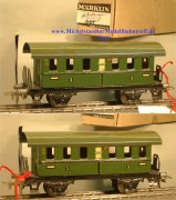 Märklin 327K.5 Personenwagen 2 Achsen grün, (7963)