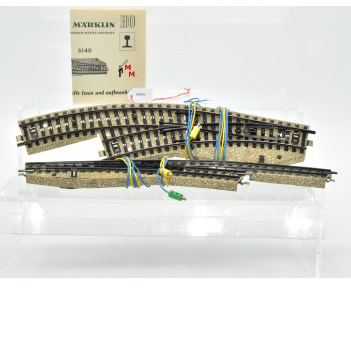 Märklin 5140 M-Bogenweichenpaar, (99039)
