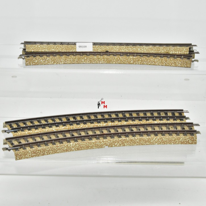 Märklin 5206 M-Gleis, gebogen, Weichenausgleich, (99109)