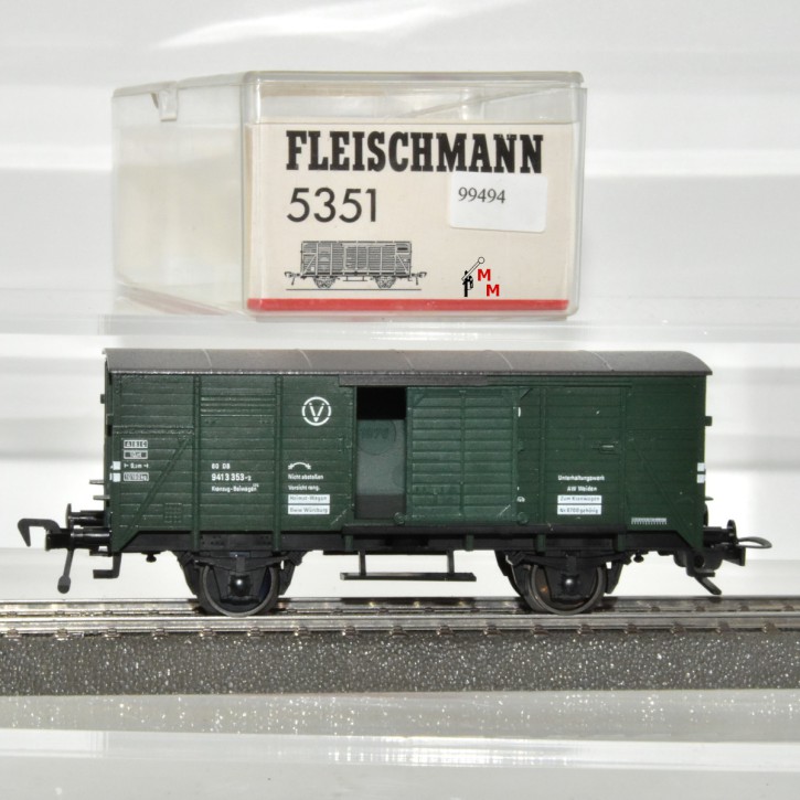 Fleischmann 5351 Ged. Gerätewagen, Kranzug-Beiwagen, (99494)