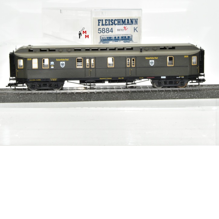 Fleischmann 5884 Postwagen Kaiserlichen Post K.P.E.V., Wechselstrom,(88093)
