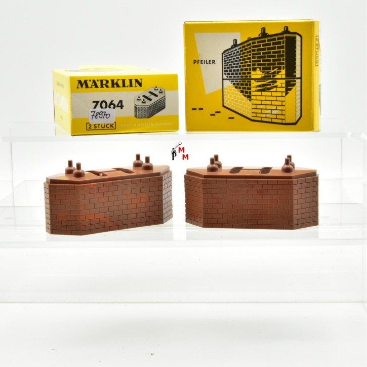 Märklin 7064  Brückenpfeiler 30mm, 2 Stück in OVP, (78970)