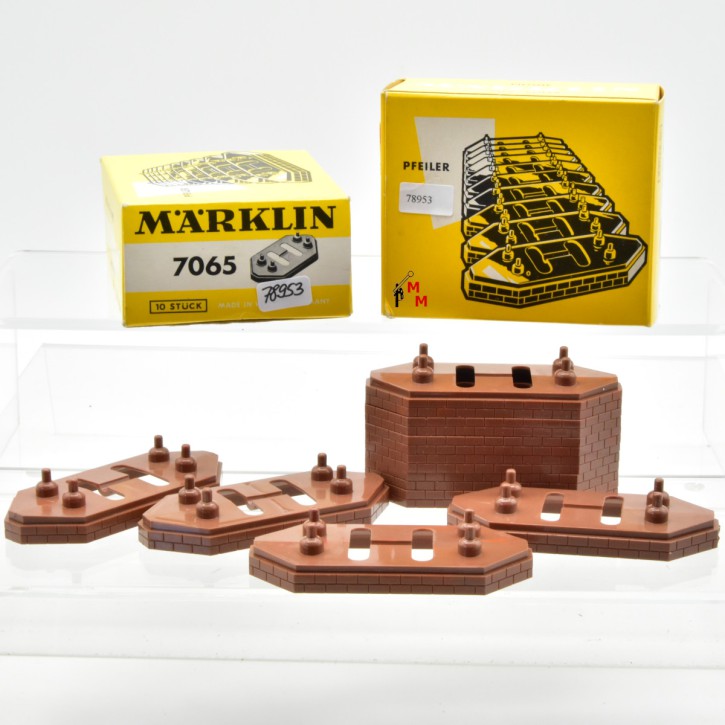 Märklin 7065 Unterlegplatte 6mm, 10 Stück in OVP, (78953)