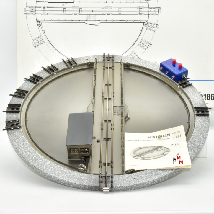 Märklin 7186.2 Drehscheibe mit Maschinenhaus, (99095)