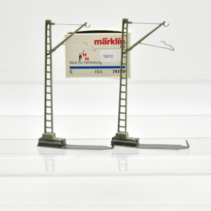 Märklin 74100 Mast für Fahrleitung, (10 Stück), (78952)