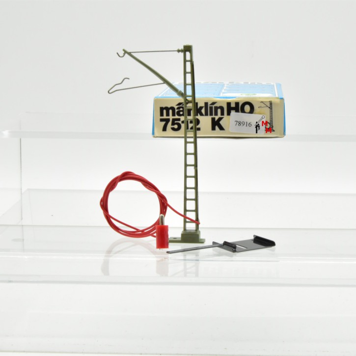 Märklin 7512 Oberleitungs-Anschlussmast für Signale, (78916)