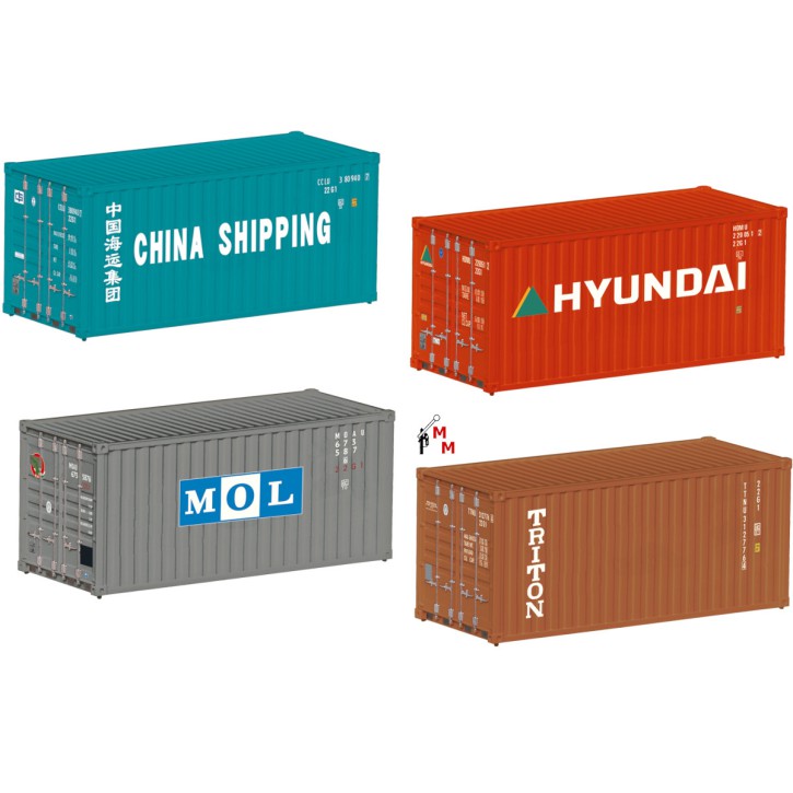 (Neu) Märklin 76553 Container-Set 20ft,